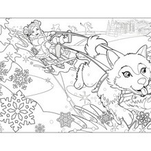 STACIE's sleigh coloring page