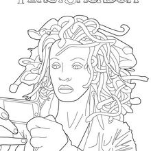 Medusa coloring page