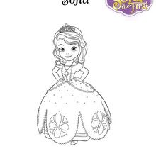 Princess SOFIA coloring page