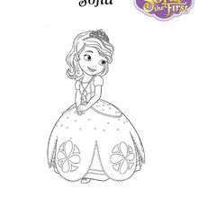 SOFIA THE 1st coloring page