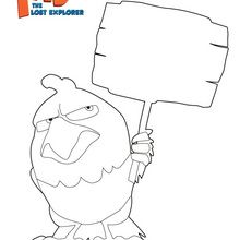 BELZONI the parrot coloring page