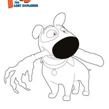 Jeff the dog coloring page