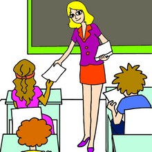Back To School, CLASSROOM SCENES  coloring pages