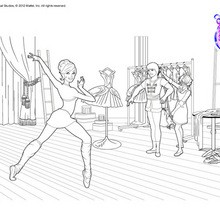 Ballerina KRISTYN is training barbie printable