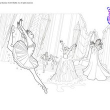 magical pink ballet shoes coloring pages hellokids com