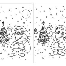 Christmas spot the differences : 15 printable difference games for children