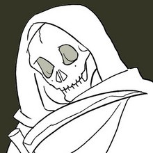 SKELETON coloring pages