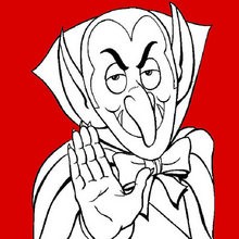 Dracula, VAMPIRE coloring pages