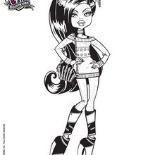 Clawdeen Wolf's heels coloring page