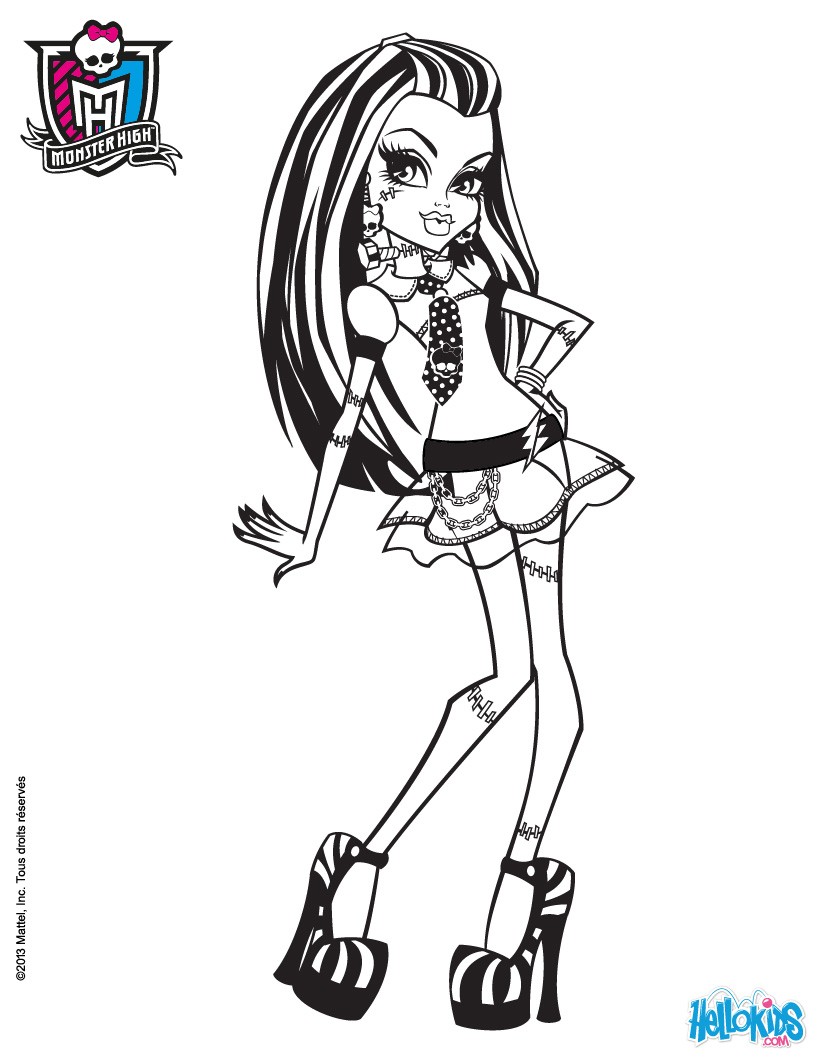 Monster High Coloring Pages Ghoulia Yelps Monster