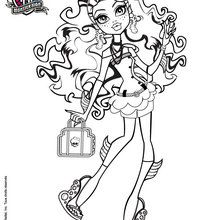 Lagoona Blue curly hair coloring page