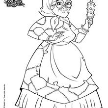 Ms Kindergrubber coloring page