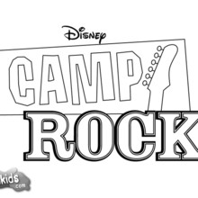 Camp Rock poster coloring page