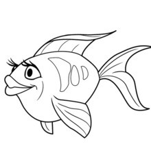 LOVELY FISH of OCEANA printable coloring page