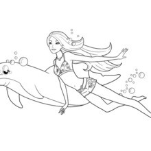 ZUMA AND MERLIAH playing under the sea printable coloring page