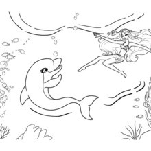 ZUMA dolfin friend of Merliah coloring page