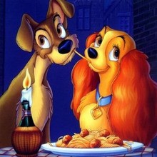 Disney, Lady and the Tramp coloring book pages