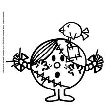 Little Miss Zombie coloring page
