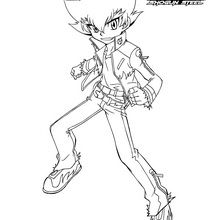 Zyro standing coloring page