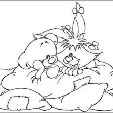 Diddl toys coloring page