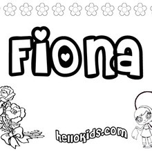 Fiona coloring page