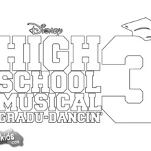 High School Musical poster coloring page
