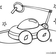 Space Robot coloring page