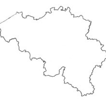 Belgium map coloring page