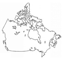 Canada map coloring page