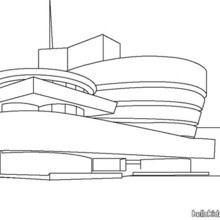 Guggenheim Museum coloring page