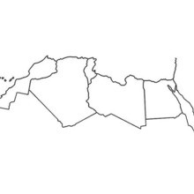 Maghreb map coloring page