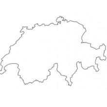 Switzerland map coloring page