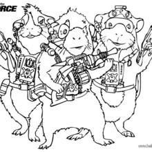 The G-Force team coloring page
