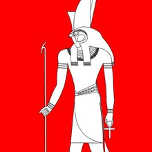GODS AND GODDESSES of Ancient Egypt coloring pages