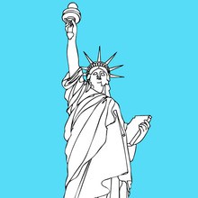 usa, THE UNITED STATES symbols coloring pages