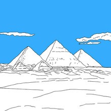PYRAMIDS OF EGYPT coloring pages