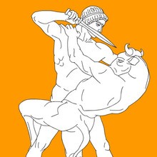 GREEK MYTHS AND HEROES coloring pages