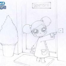 Go to the dentist coloring page