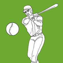 sport, BASEBALL coloring pages