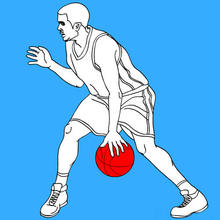 sport, BASKETBALL coloring pages