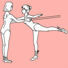 sport, DANCE coloring pages