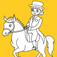 olympic games, EQUESTRIAN coloring pages