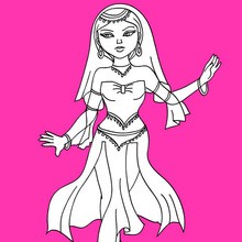 PRINCESSES OF THE WORLD coloring pages