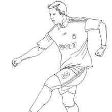 SOCCER PLAYERS coloring pages