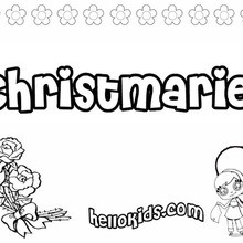 Christmarie coloring page