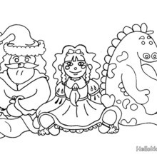 Kids toys coloring page