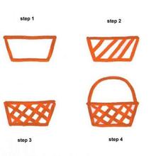 How to draw a basket drawing lesson