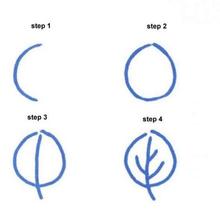 How to draw a leaf drawing lesson