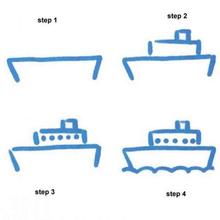 How to draw a steamer drawing lesson