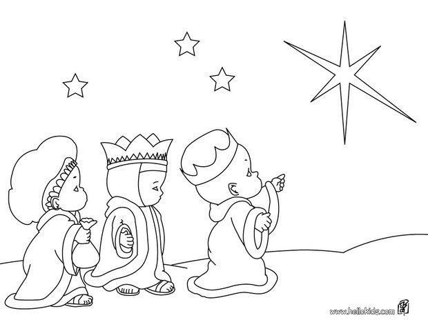 Three wise men coloring pages - Hellokids.com
